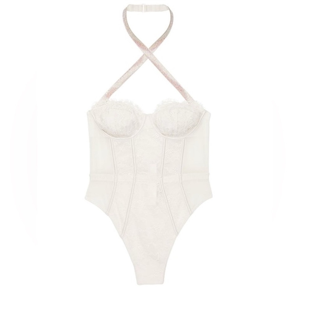 New! Victoria's Secret Very Sexy Shine Strap Hatler Teddy 51985